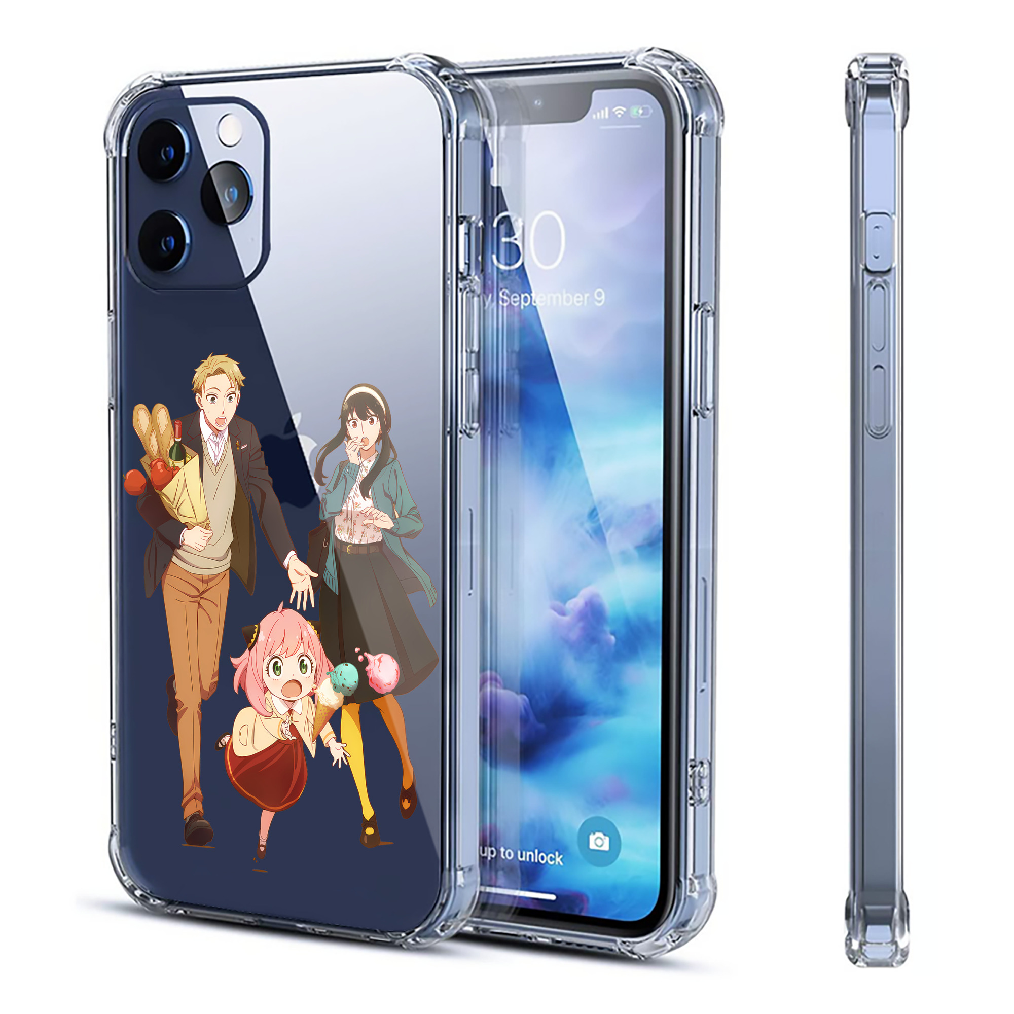 （画像用） SPY×FAMILY间谍家家酒 【iPhone 12シリーズ対応】透明スマホケース（クリアソフトケース）